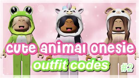 cute animal onesie outfit codes for bloxburg PART 2 || roblox ♡ - YouTube