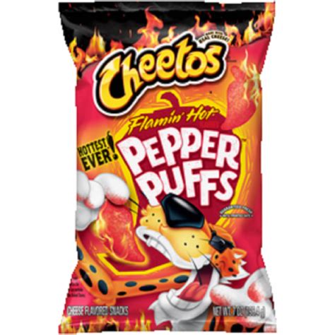 Cheetos® Flamin' Hot® Pepper Puffs Cheese Flavored Snacks, 7 oz - QFC