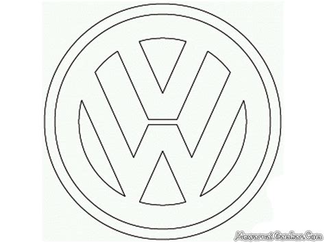 Volkswagen Logo Coloring Page