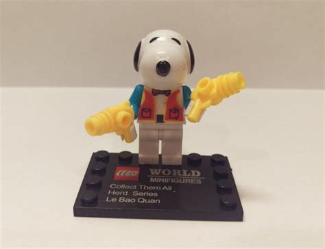 Custom Snoopy Peanuts Inspired Lego MiniFigure Lego