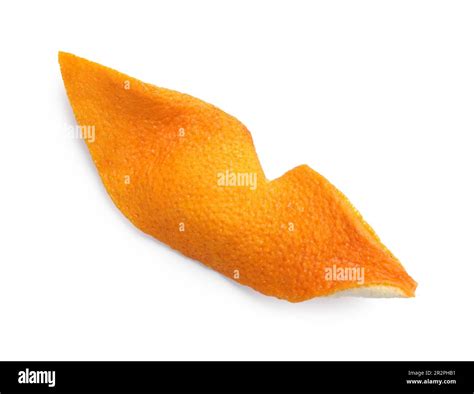 Dry orange fruit peel isolated on white Stock Photo - Alamy