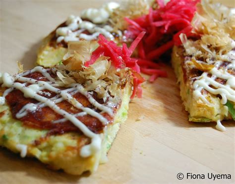 Fiona's Japanese Cooking: Japanese Street Food Recipe - Okonomiyaki ...