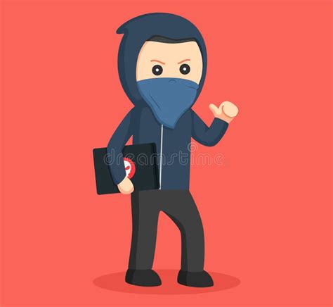 Hacker Character Profession Design Vector Stock Vector - Illustration ...