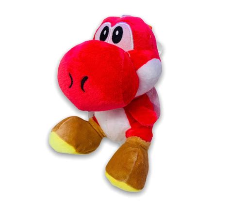 Yoshi Plush Toy - Red Yoshi Plush - 8 inch Yoshi Plushy