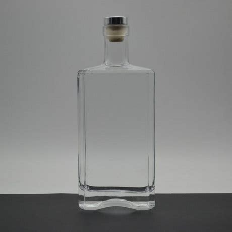 500ml Flat Glass Bottles Wholesale | Bulk Old Rum Bottle With Cork