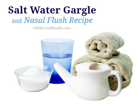 Salt Water Gargle And Nasal Flush