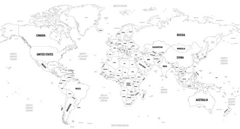 Blank World Map With Countries Names – Get Latest Map Update