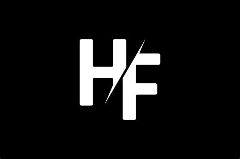 Monogram HF Logo Design Graphic by Greenlines Studios · Creative Fabrica