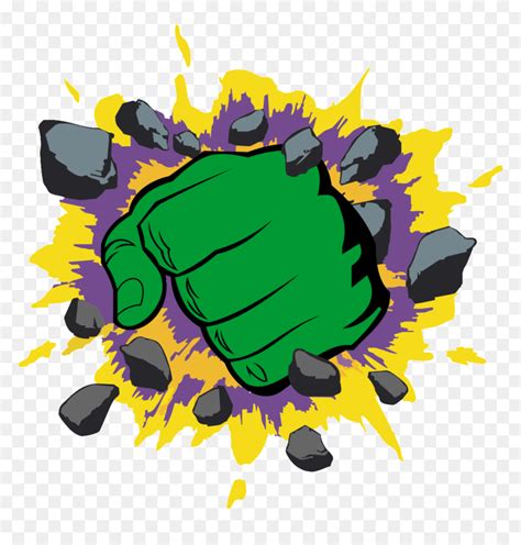 Hulk Smash Fist Clipart - Logo Hulk, HD Png Download - vhv