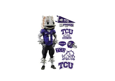 TCU Mascot - SuperFrog Wall Decal | Shop Fathead® for TCU Horned Frogs ...