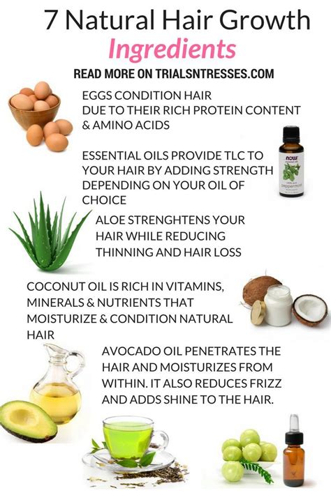 Top Seven Natural Hair Growth Ingredients | Millennial in Debt ...