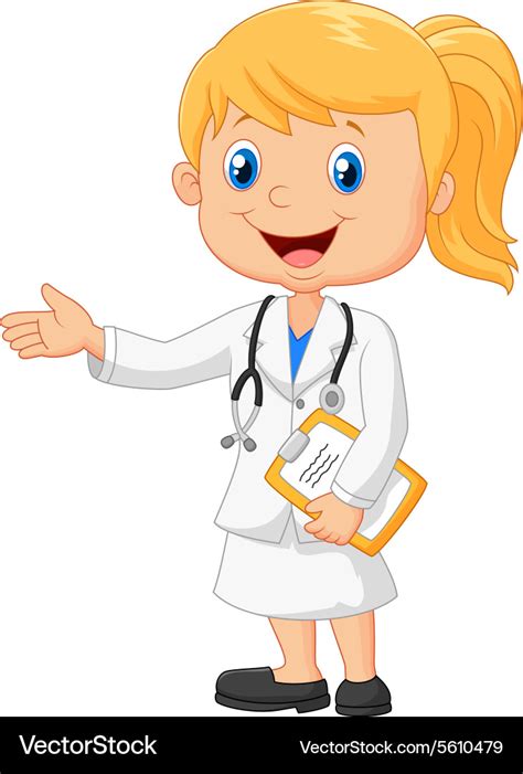 Cartoon a doctor Royalty Free Vector Image - VectorStock