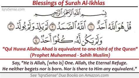 Blessings of Surah Al-Ikhlas – (Qul Huwa Allahu Ahad) | IqraSense.com