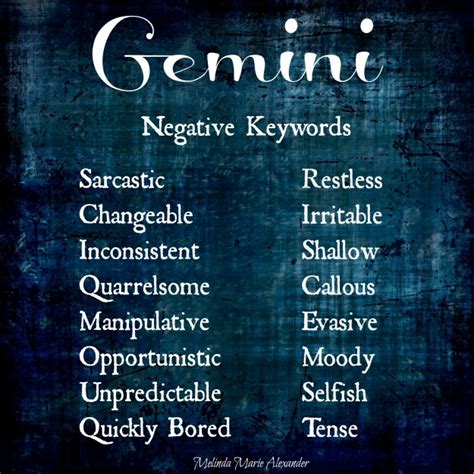 Character Development: Zodiac Traits – Gemini | Melinda Marie Alexander