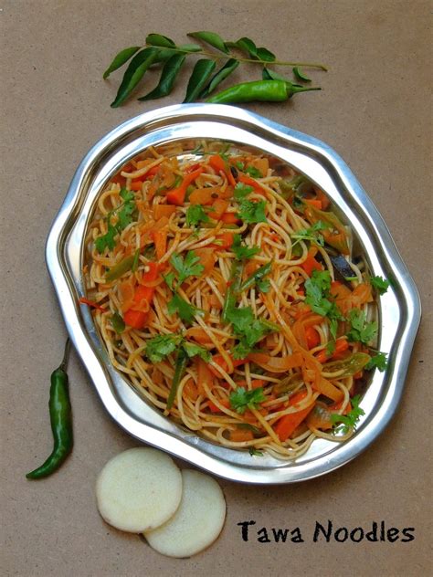 Priya's Versatile Recipes: Tawa Noodles with Banana Stem/Vazhaithandu ...