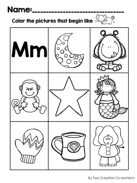 Teach child how to read: Letter M Worksheets For Kindergarten Free