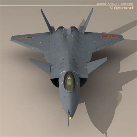 3d Model Chengdu J-20 Stealth Fighter