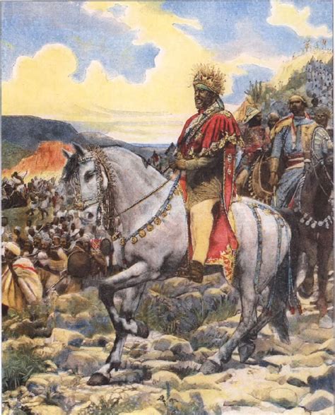 The Battle of Adwa, in which Ethiopian forces under Emperor Menelik II ...