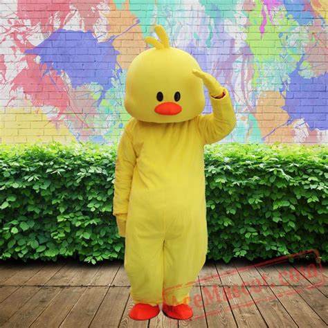 Yellow Duck Mascot Costume for Adults