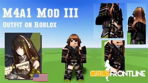 Girls Frontline M4A1 Outfit on Roblox: GFL Cosplay - YouTube