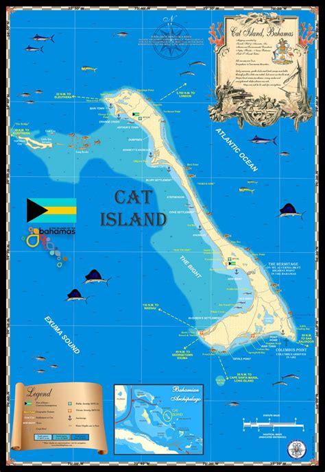 Cat Island Map - Island Map Store