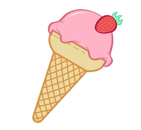 Ice cream illustration. Cute colorful ice cream cartoon illustration ...