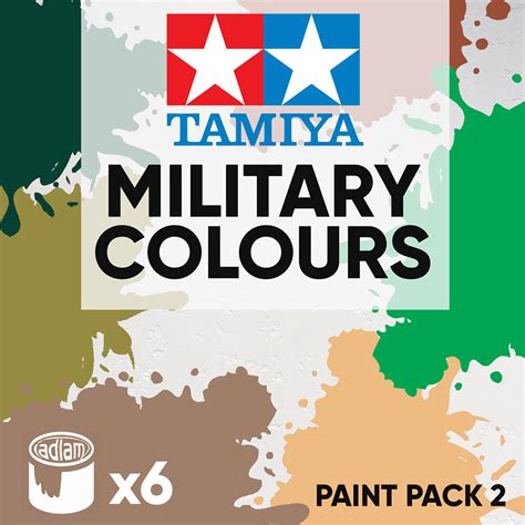 Tamiya Acrylic 10ml Paint Pack 2 - 6 Military Colours Set 2 - Jadlam ...