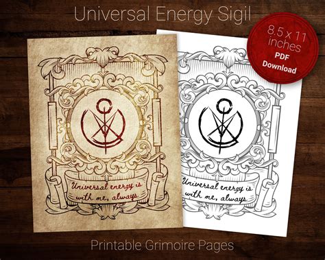 Universal energy is with me always - Sigil This sigil is designed to ...