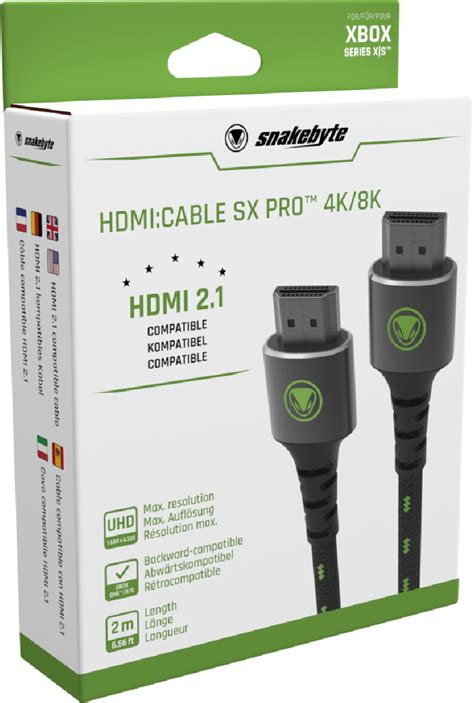 Snakebyte Xbox Series S/Series X HDMI:CABLE SX PRO 4K/8K (2M) ab 14,87 ...