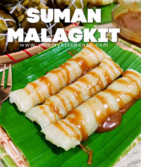 Suman Malagkit with Latik Sauce - Yummy Kitchen