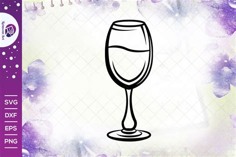 Wine Glass Outline SVG Cut File | Wine Glass SVG | Glass SVG – Crella