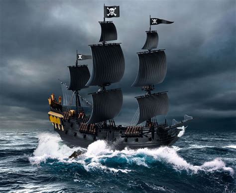 Revell 05499 Black Pearl Pirate Ship Kit 1/150