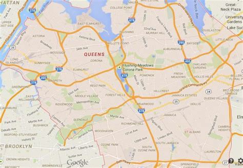 Map of Queens