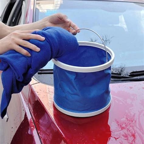 New 1Pcs 9L Bucket Folding Bucket Car Wash Car Bucket Portable Fishing ...