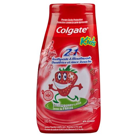 Colgate Kids Strawberry Smash Strawberry Fluoride Toothpaste 100 ml ...