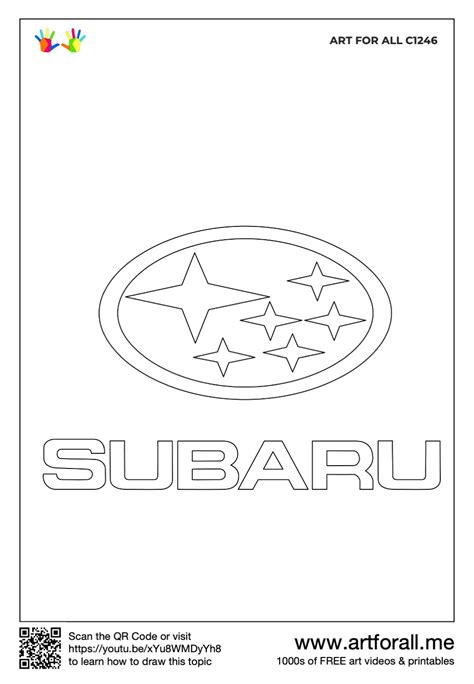 How to draw Subaru Logo