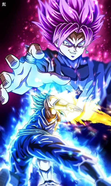 Vegito ssj Blue Vs Goku Black ssj Rose | Ilustración de dragón ...