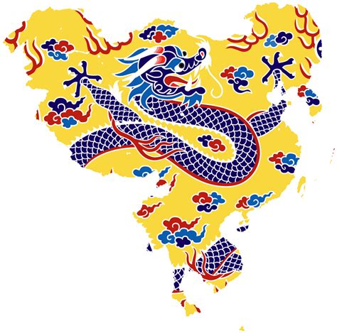 Flag-map of Qing Dynasty (with tributary states) by nguyenpeachiew on ...