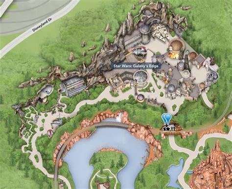 First Look at Star Wars: Galaxy's Edge Map for Disneyland