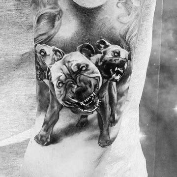 Realistic Cerberus Tattoo - TATTOOGOTO