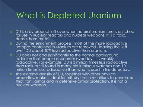 PPT - Depleted Uranium PowerPoint Presentation, free download - ID:1841583