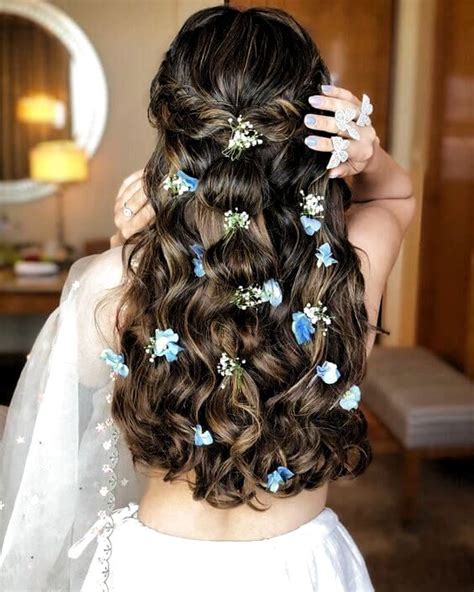 9 Reception Hairstyles for Indian Brides - Candy Crow in 2020 | Open ...