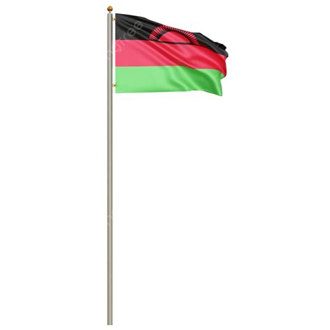 Malawi Flag With Pole, Malawi Flag Waving, Malawi Flag Waving ...