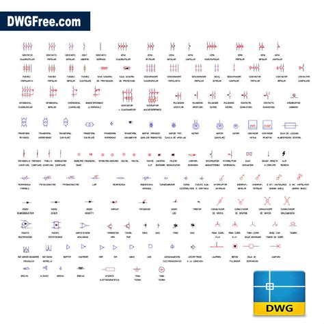 44symbols For Electrical Circuits Autocad Dwg | Images and Photos finder