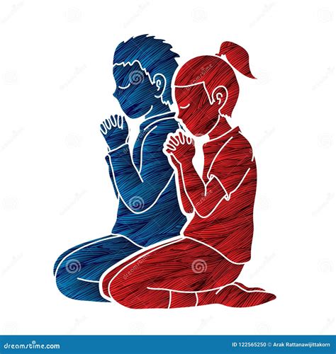 Pray Together Stock Illustrations – 694 Pray Together Stock ...