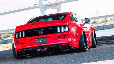 Ford Mustang gets Liberty Walk extra low and wide treatment - ForceGT.com