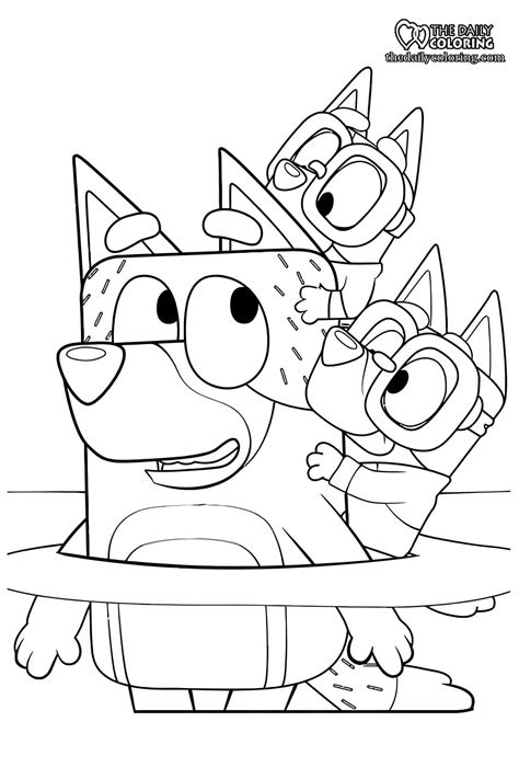 Bluey Coloring Pages - The Daily Coloring