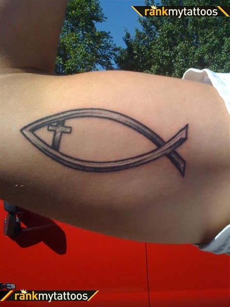 Watercolor tattoo - Jesus Fish with Cross :)... - TattooViral.com ...