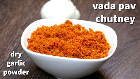 Vada Pav Chutney | Dry coconut garlic chutney - Sowji's Kitchen