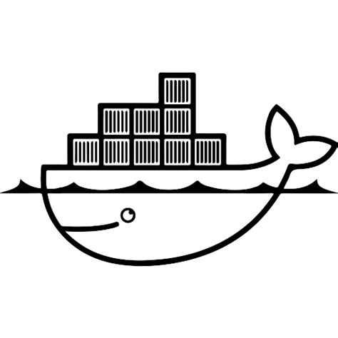 Docker icon vector 04